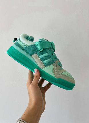 Кросівки замшеві м'ятні adidas kobe bad bunny