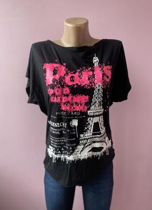 Футболка черная paris