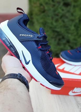Мужские кроссовки nike air presto синие скидка sale &lt;unk&gt; smb