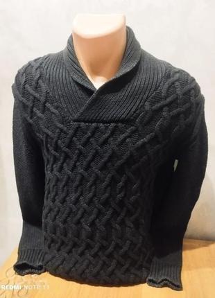 Шикарный теплый качественного состава свитер премиум бренда из нимечки hugo boss3 фото