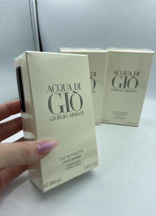 Туалетна вода для чоловіків giorgio armani acqua di gio pour homme 100 мл