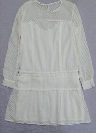 Сукня, від ba&sh, біла, мереживо, міні