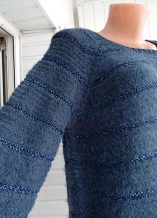 М'який светр джемпер із люрексом великого розміру батал5 фото