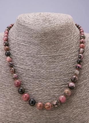 Бусы родонит