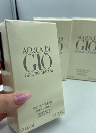 Туалетна вода для чоловіків giorgio armani acqua di gio pour homme 100 мл