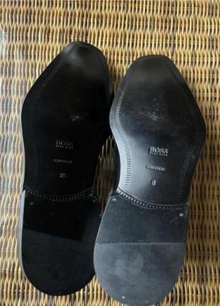Кожаные туфли hugo boss оригинальные черные6 фото