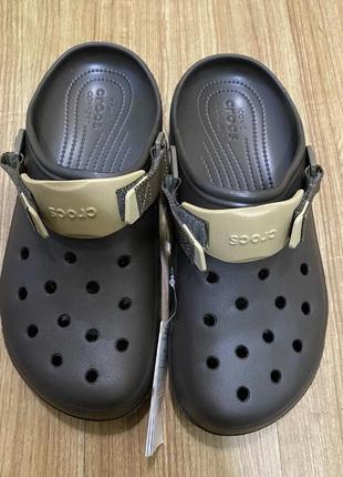 Крокс класік клог алл террейн коричневі - еспрессо crocs classic all-terrain clog espresso3 фото