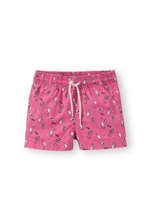 Легкие хлопковые розовые шорты шортики lupilu для девочки 110-1162 фото