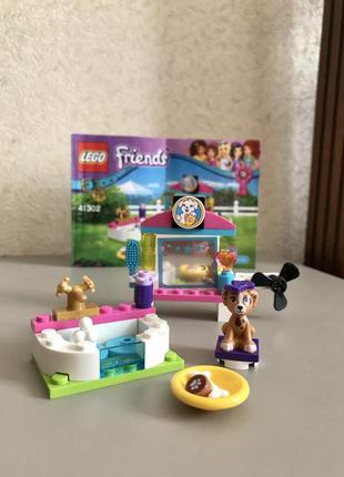 Конструктор lego friends виставка цуценят: салон краси (41302)