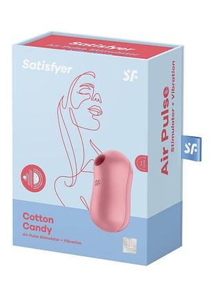 Вакуумный стимулятор с вибрацией satisfyer cotton candy