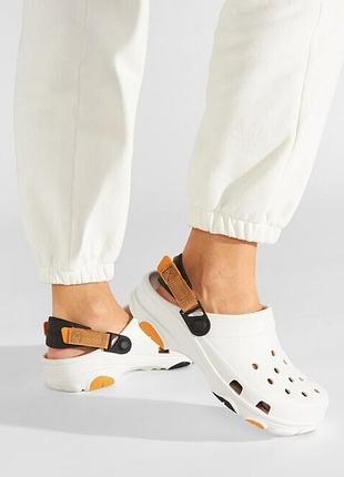 Крокс класік клог білі crocs classic all terrain white / multi2 фото