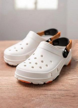 Крокс класік клог білі crocs classic all terrain white / multi4 фото