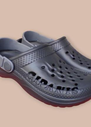 Дитячі крокси для дівчинки, хлопчика  — сірі