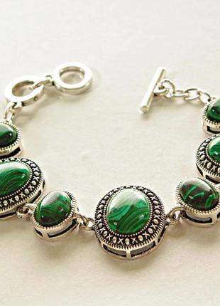 Браслет малахит