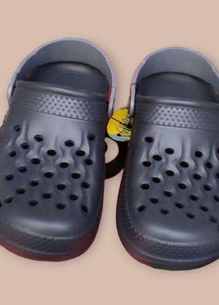 Крокси, шейпанці сірі мчга піна для дівчинки хлопчика легкі 28-34