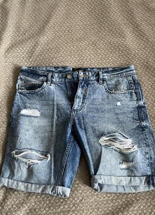 Чоловічі джинсові шорти1 фото