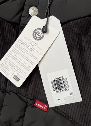 Levi’s® western super puffer vest чоловічий чорний жилет, жилетка, безрукавка оригінал7 фото