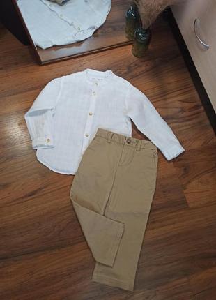 Комплект рубашка zara и брюки polo
