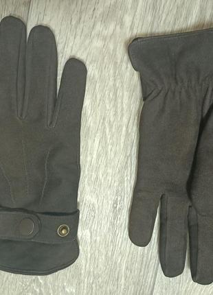 Перчатки кожаные мужские 8,5 размер profuomo1 фото