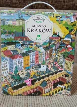 Пазл  місто європи - краків, архітектура кракова