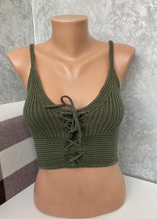 Вʼязаний топ від zara