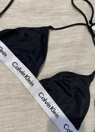 Calvin klein крутой черный верх от купальника на завязке3 фото