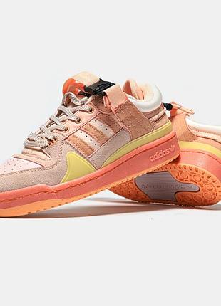 Кроссовки кожа/замш bad bunny x adidas forum low easter egg