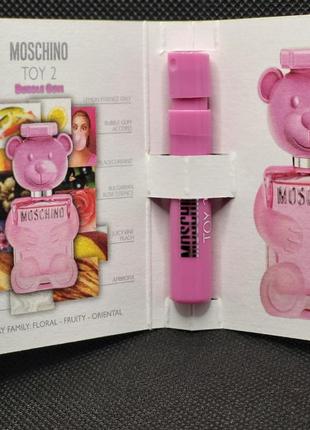 Туалетна вода moschino toy 2 bubble gum 1 мл3 фото