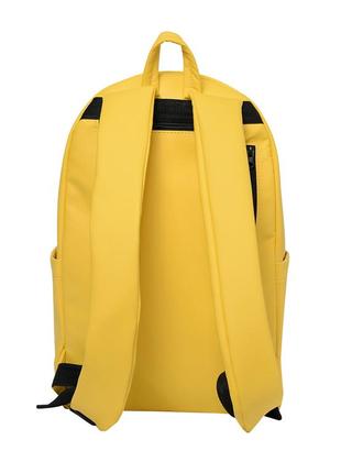Женский желтый вместительный рюкзак в спортзал3 фото