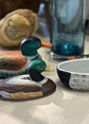 Тарелка утка, керамика, декор для дома, кухни шкатулка с крышкой