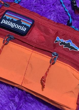 Мессенджер patagonia с патчем/барсетка патагония/сумка через плечо6 фото