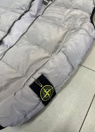 Жилетка stone island серый цвет3 фото