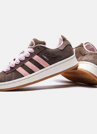 Кроссовки замшевые adidas campus 00s dust cargo clear pink