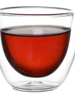 Набор стаканов с двойными стенками con brio 8309-2-cb (2 пр, 90 мл)
