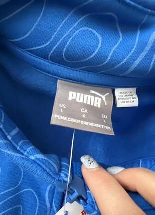 Мужская утепленная спортивная кофта puma navigate half-zip aop fl5 фото