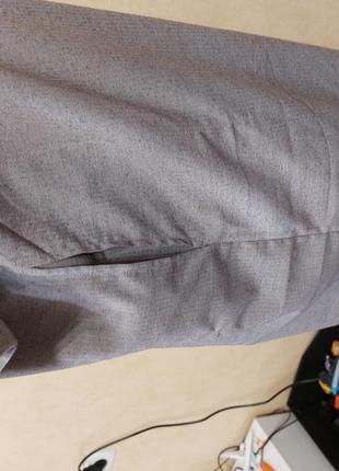Длинная серая рубашка с вышивкой галабея / абая / кондура / дишдаш abu saqar4 фото