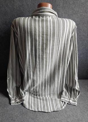 Котонова сорочка в вертикальну смужку 48-50 розміру3 фото