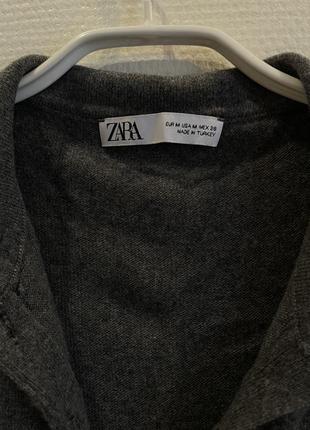 Серый свитер-поло zara3 фото