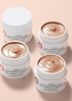 Освітлювальний крем для шкіри навколо очей із ніацинамідом eye duty niacinamide brightening cream first a