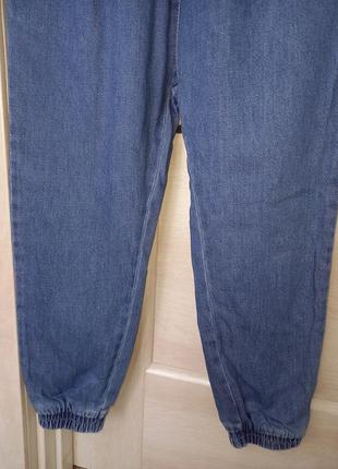 Модные фирменные джинсы свободные джоггеры штаны на высокой посадке next некст для девочки 6 лет 1169 фото