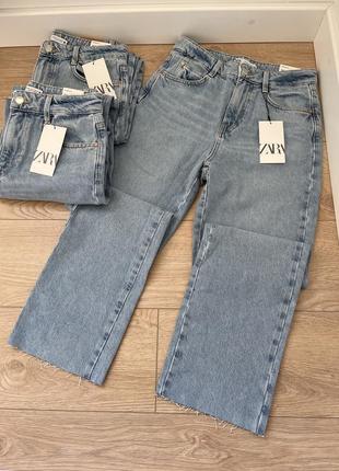 Прямые джинсы zara straight fit3 фото