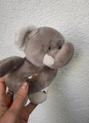 Детская мягкая игрушка погремушка слон слонёнок3 фото