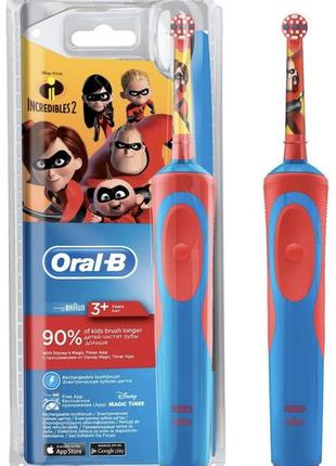 Зубная электрощетка детская braun oral-b stages power d12.513k супер семейка