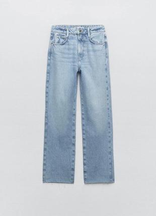 Прямые джинсы zara straight fit6 фото
