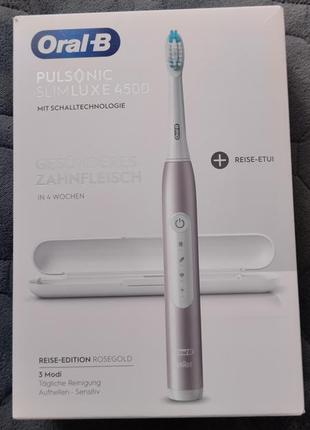 Зубна електрична щітка  braun  oral-b  pulsonic slimluxe 4500