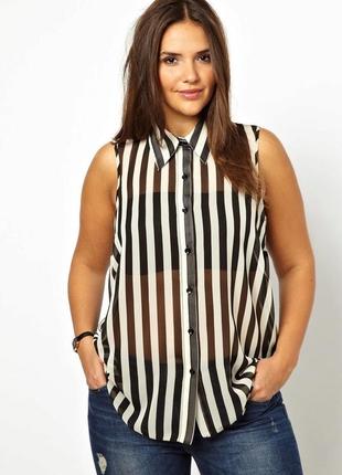 Очаровательная блузочка в правильную  полоску  от бренда sparkle & fade2 фото
