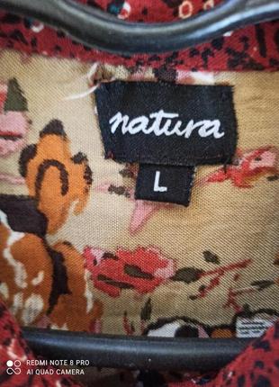 Natura рубашка удлиненная, платье, туника р. 46-54 пог 58см7 фото