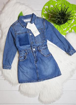Джинсова сукня zara 7р.122см