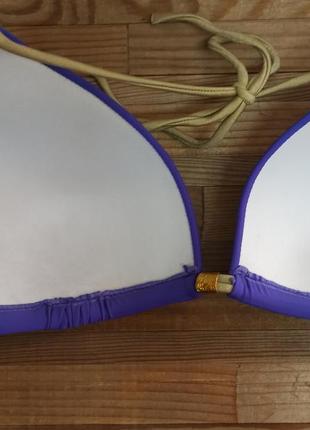 Розпродаж airidaco купальник жіночий фіолетовий з золотом роздільний5 фото