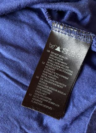 H&amp;m вискоза блузка футболка синяя очень удобная6 фото